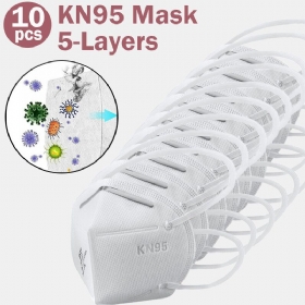 10 Kom / Paket 0f Kn95 Maske Prošle Gb-2626-kn95 Test Pm2.5 Filter