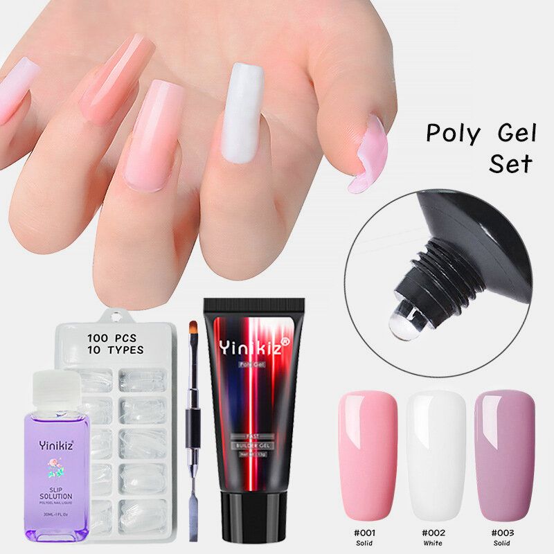 13 Ml Set Akrilnog Gela Extend Fast Uv Builder Gel Slip Solution Nail Form Art Kist