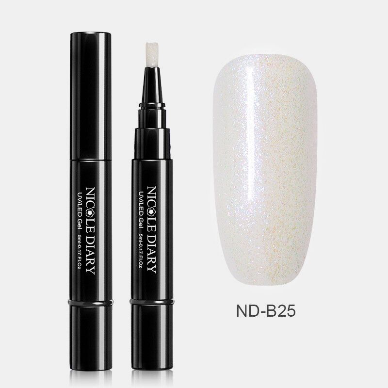 3 U 1 Gel Lak Za Nokte Pen Glitter One Step Nail Art Gel Lak 74 Boje Jednostavan Za Korištenje Uv Gel