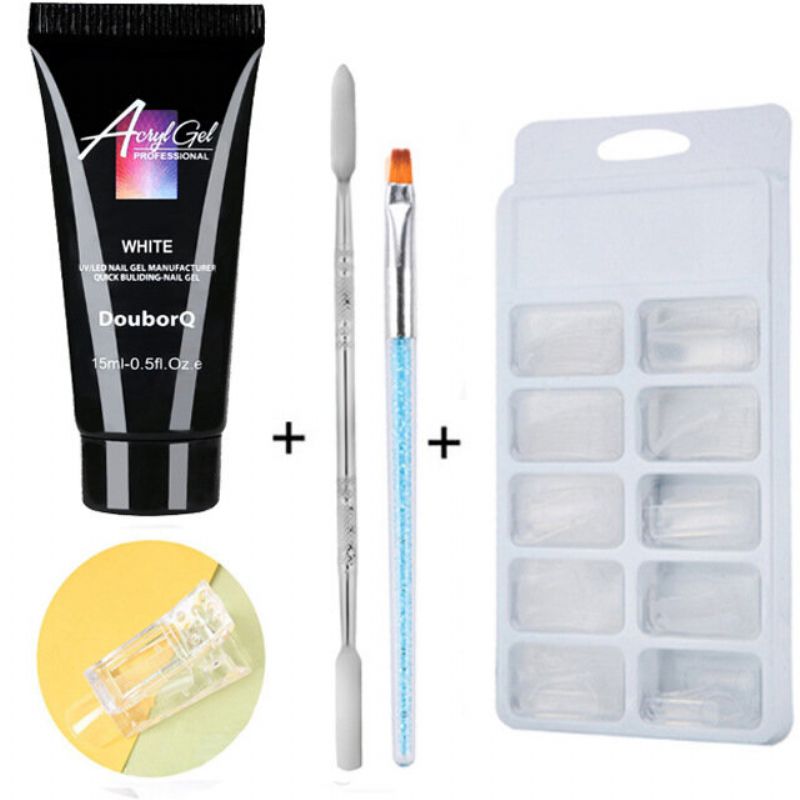 4pcs Jelly Gel Set Za Nadogradnju Noktiju Soak Off Quick Builder Crystal Gel Nail Art Gel Kit