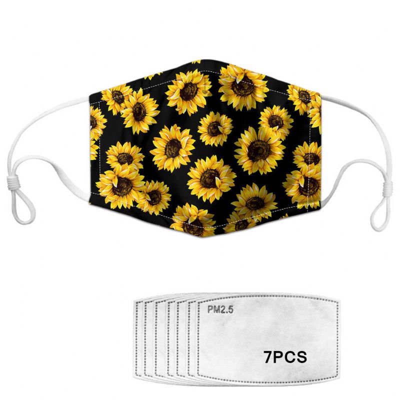 Dasiy Maska Za Lice S Cvjetnim Printom 7-dijelni Set Brtvi Daisy Pm2.5 Maske