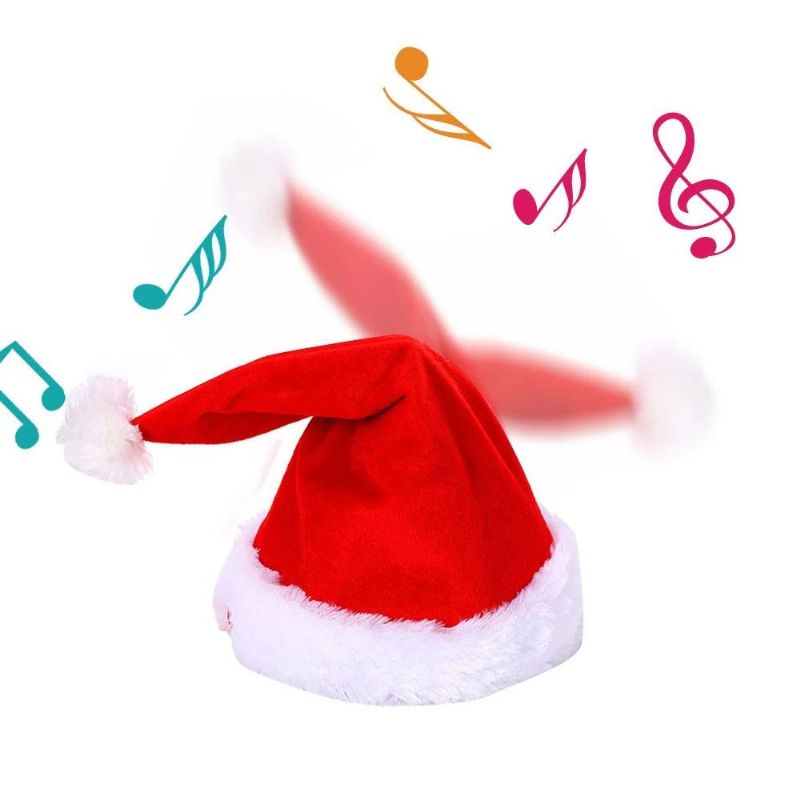 Kreativna Mekana Električna Glazbena Božićna Kapa Podesiva Veličina Kape Djeda Mraza Od Xiaomi Youpin