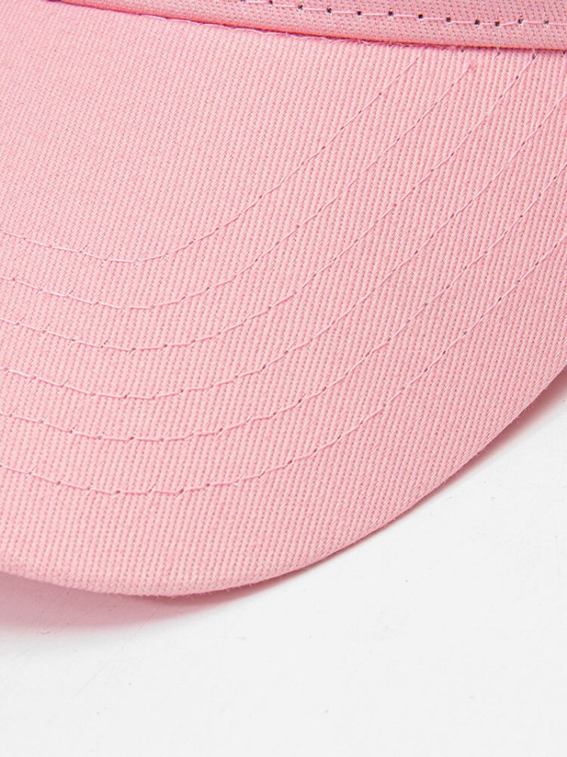 Unisex Pamučna Jednobojna Bejzbolska Kapa S Vezom I Geometrijskim Uzorkom