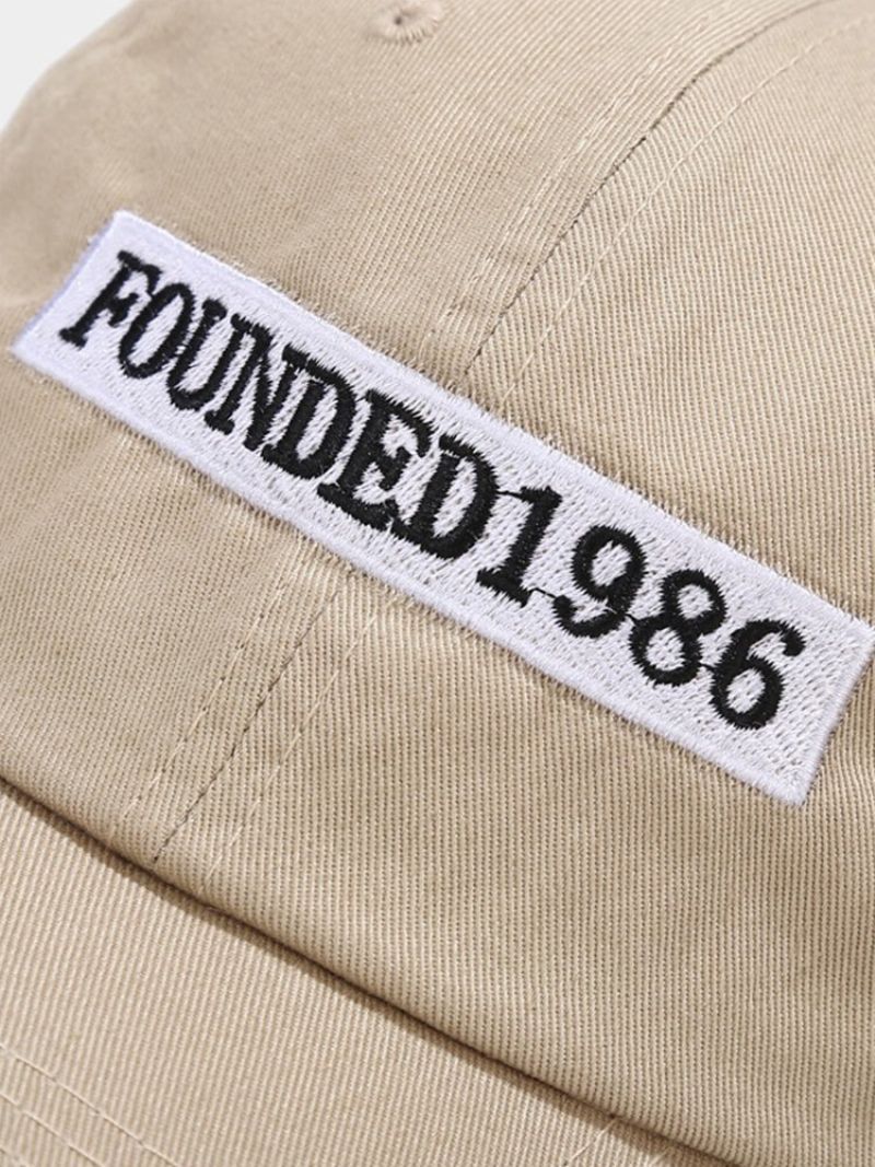 Unisex Pamuk 1986. Moda S Vezom S Ispisom Slova Lovačke Plamteće Narančaste Zaštitne Kape Sa Šiljkom Bejzbol