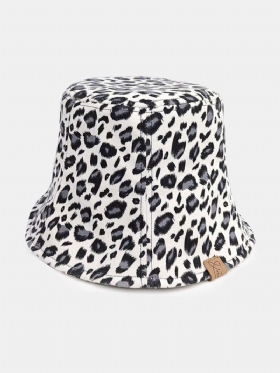 Unisex Poliester Pamuk S Leopard Uzorkom I Slovnom Naljepnicom Višeslojna Kapa Sa Suncobranom