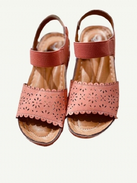 Ženske Udobne Sandale S Platformom Sa Šupljim Čipkastim Remenom