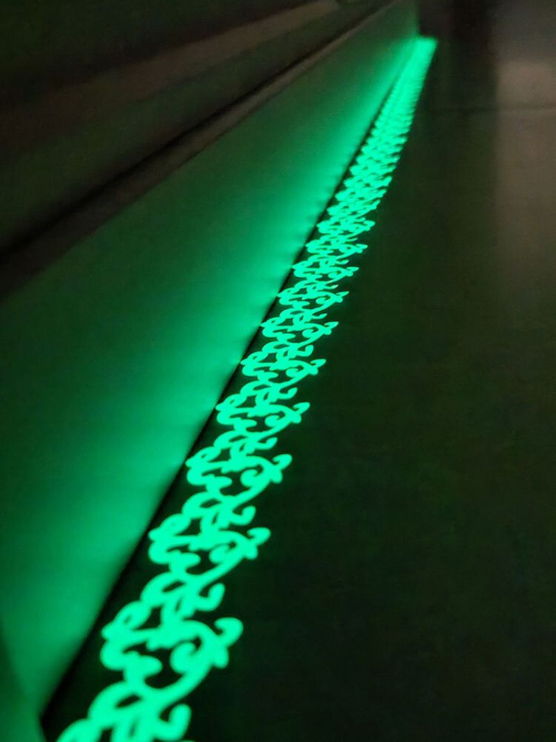 1 Kom 3*200 cm Svjetleća Traka Samoljepljive Naljepnice Koje Svijetle U Mraku Uređenje Doma Sigurnosno Upozorenje Na Stepenicama Fluorescentno Cvijeće Zidne
