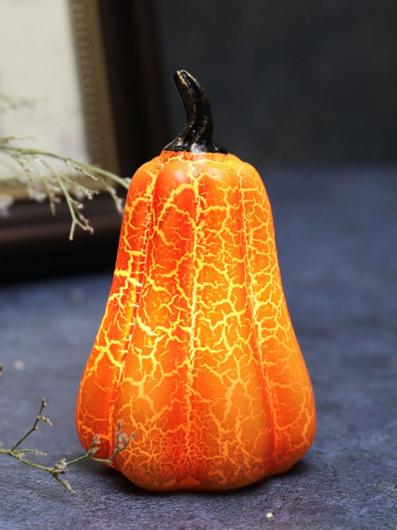 1 Pc Halloween Lampa Od Bundeve Simulacija Led Svijeća Od Smole Svjetlosni Ukrasi Bundeva Svjetleći Raspored Rekvizita