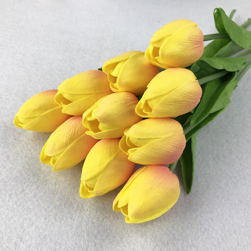 10 Kom Lažni Tulipani Od Umjetne Svile Flores Artificiales Buketi Umjetno Cvijeće Za Zabave