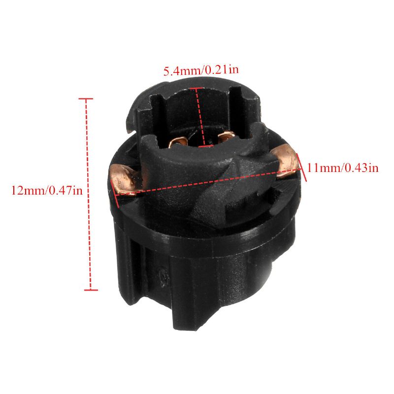 10 Komada T5 Utičnica Twist Lock Za Pc74 Utikač Instrument Ploče Žarulja