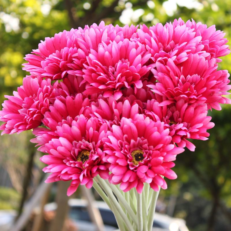 10kom Sunčeva Zraka Gerbera Umjetni Cvijet Tratinčica Svadbeni Buket Svadbena Zabava Kućni Dekor