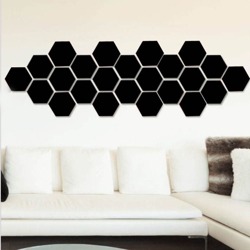 12pcs 3d Diy Mirror Hexagon Vinyl Uklonjive Zidne Naljepnice Decal Home Decor Art
