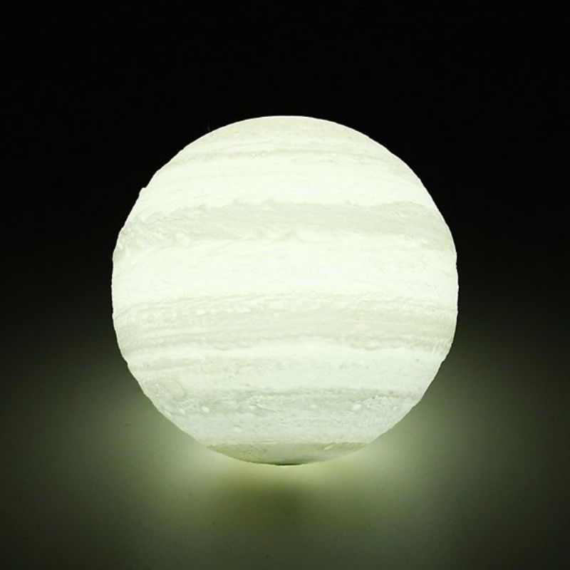 13cm 3d Jupiter Svjetiljka Usb Punjiva Led Noćna Lampa S Promjenjivom Bojom Na Dodir Dc5v