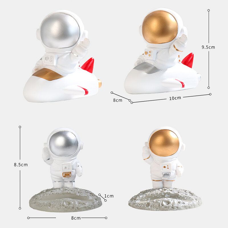 1kom Kreativna Skulptura Model Astronauta Svemirca Kućni Ukras Od Smole Rukotvorina Stola