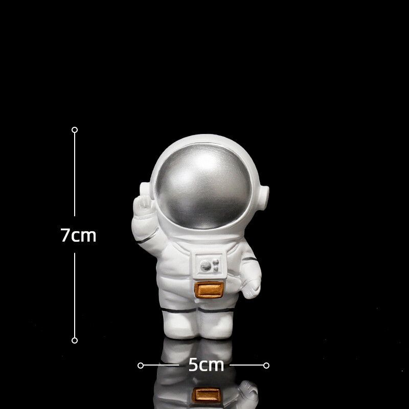 1kom Kreativna Skulptura Model Astronauta Svemirca Kućni Ukras Od Smole Rukotvorina Stola