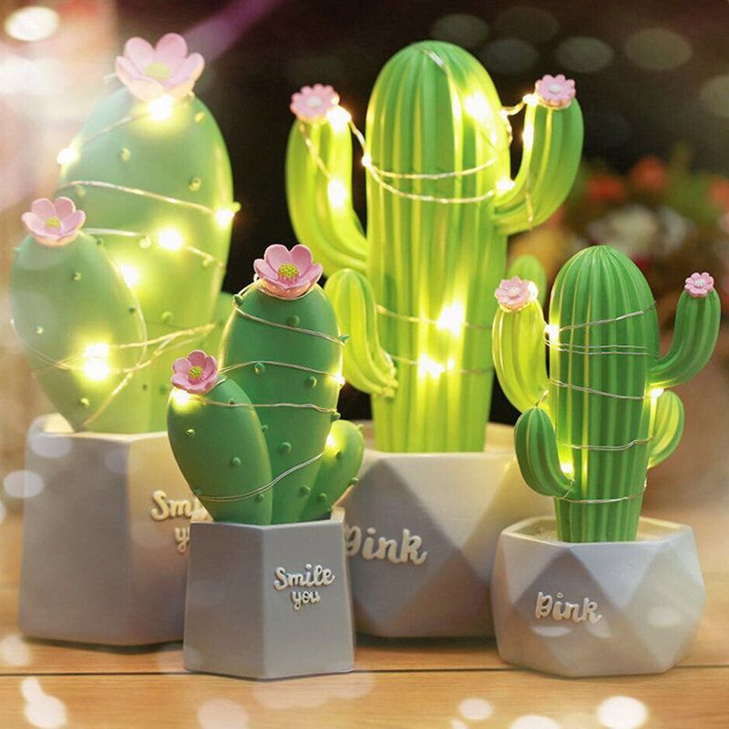 3d Cactus Led Noćna Svjetiljka Zidna Poklon Za Uređenje Doma Dječje Spavaće Sobe