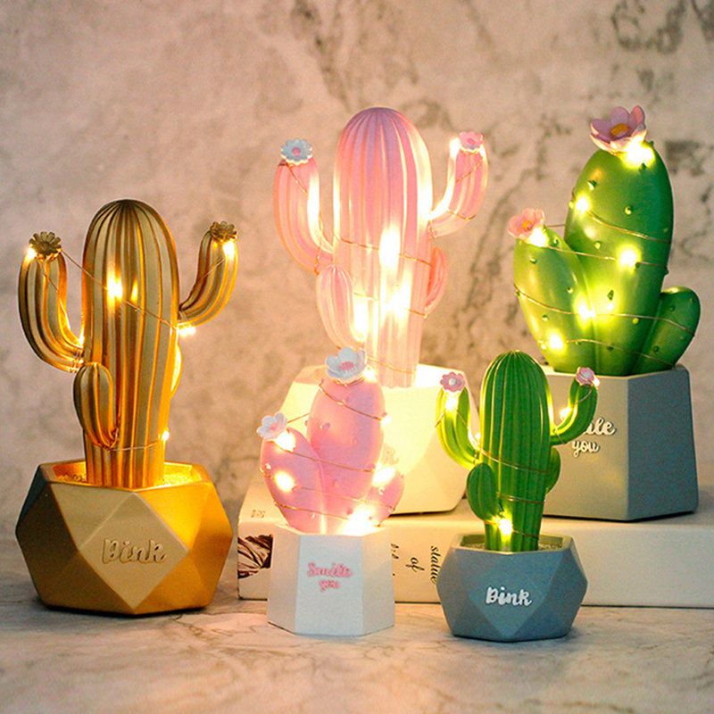 3d Cactus Led Noćna Svjetiljka Zidna Poklon Za Uređenje Doma Dječje Spavaće Sobe