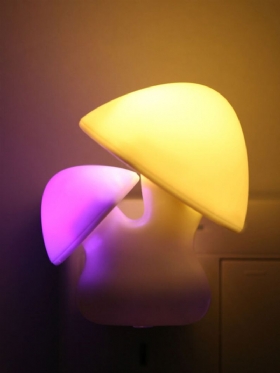 3d Led Gljivasti Uzorak Noćna Svjetiljka Utikač Za Punjenje Automatsko Šareni Kućni Hodnik Dekoracija Dječje Sobe 3d Svjetlo