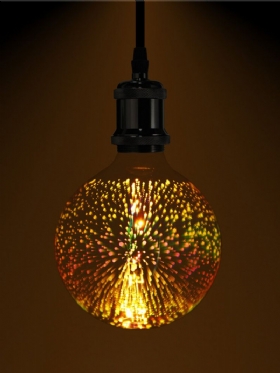 3d Vatromet E27 G125 Led Retro Edison Dekor Staklena Žarulja Svjetiljka Ac85-265v Uređenje Doma Za Kafiće