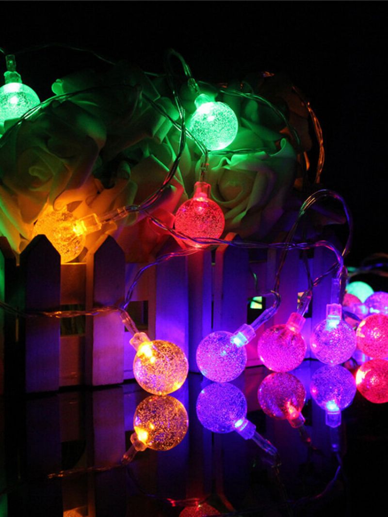 3m 20led Baterija Bubble Ball Fairy String Lights Vrtna Zabava Božićno Vjenčanje Uređenje Doma