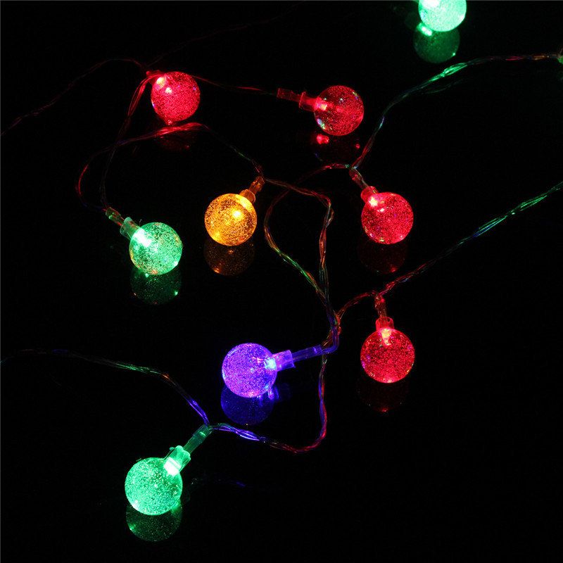 3m 20led Baterija Bubble Ball Fairy String Lights Vrtna Zabava Božićno Vjenčanje Uređenje Doma