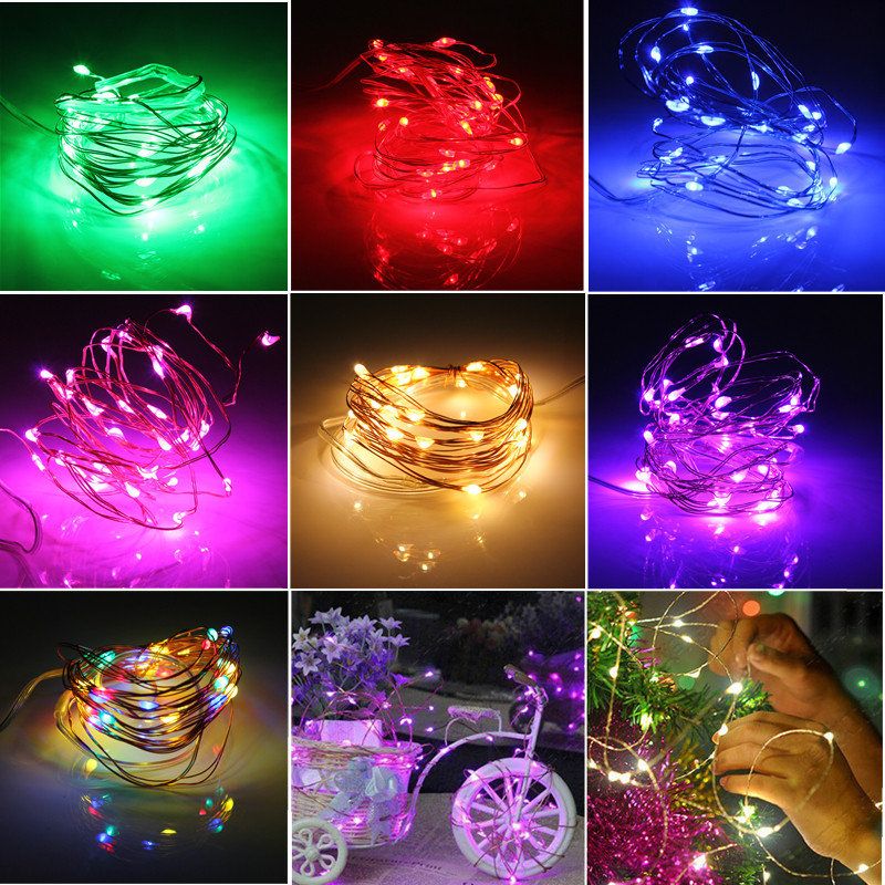 3m 4.5 V 30 Led Baterija Na Baterije Od Srebrne Žice Mini Vilinska Svjetiljka U Više Boja Dekoracija Božićne Zabave
