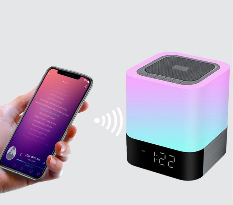 5 U 1 Digitalni Kalendar Budilica Noćna Lampa S Bluetooth Zvučnikom