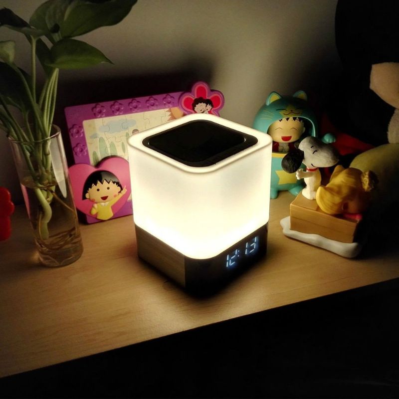 5 U 1 Digitalni Kalendar Budilica Noćna Lampa S Bluetooth Zvučnikom