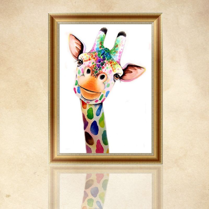 5d Diy Dijamantni Vez U Obliku Žirafe Vez Slika Za Uređenje Doma