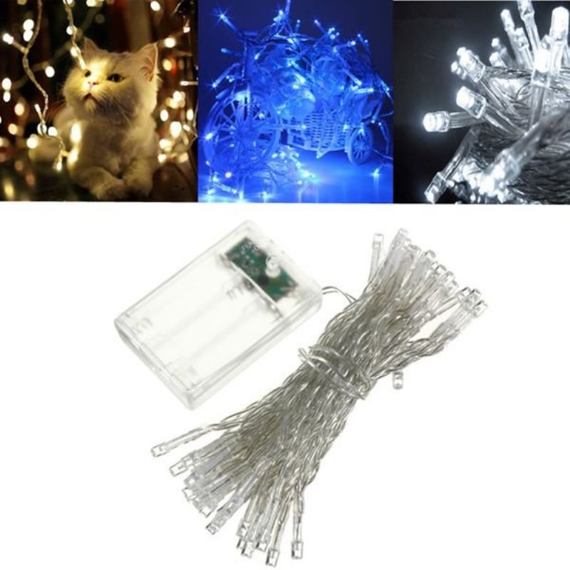 5m Led Na Baterije Funky On Trepereća Svjetiljka Fairy String Lights Party Festival Home Decor