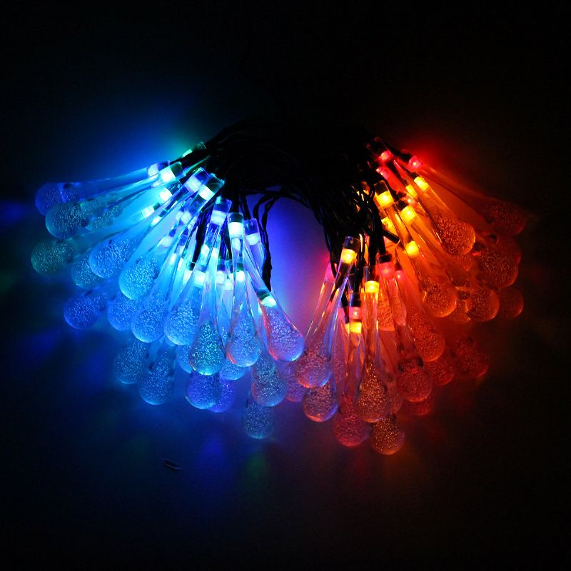 7m 50led Baterija Bubble Ball Fairy String Lights Vrtna Zabava Božićno Vjenčanje Uređenje Doma