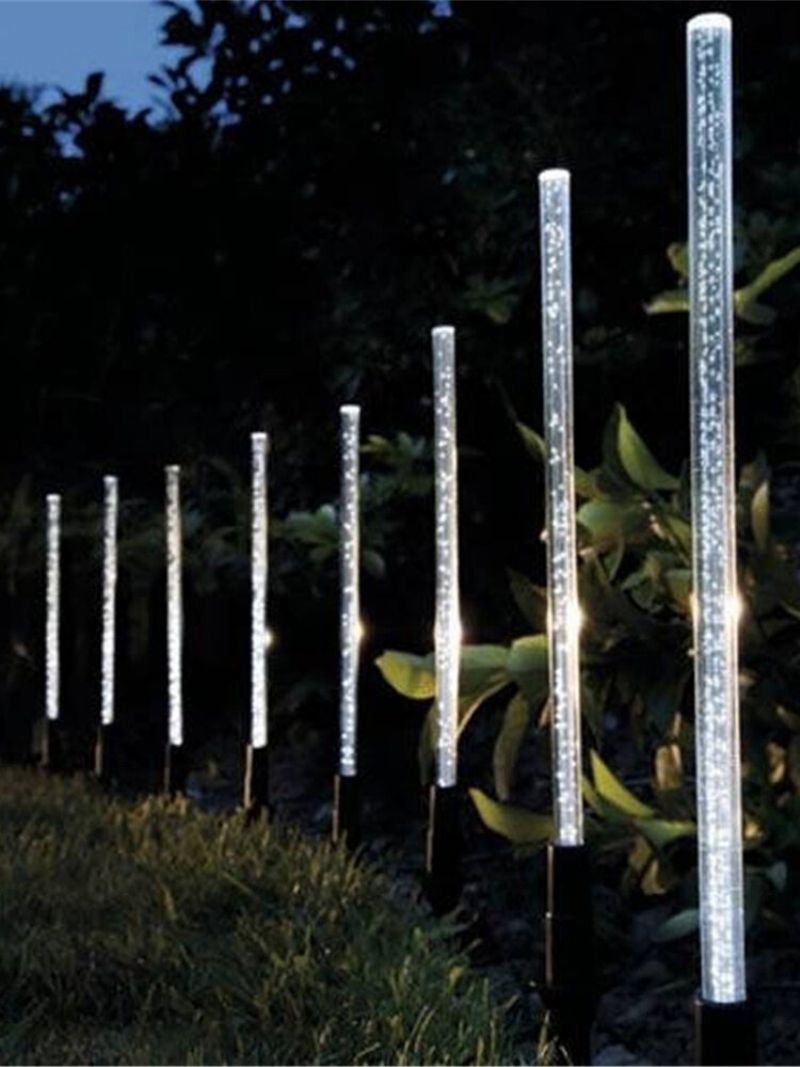 8 Kom Solarnih Svjetiljki Bubble White Led Svjetiljka Za Vanjski Travnjak I Vrt