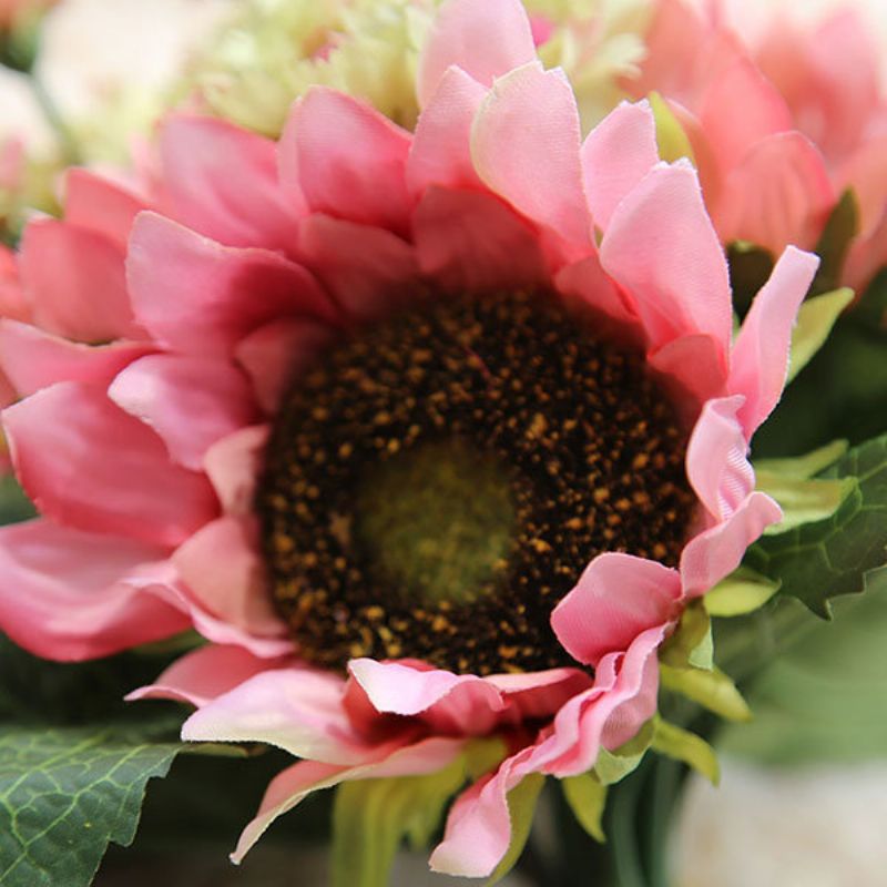 9 Glavica Suncokret Karanfili Umjetno Cvijeće Buket Biljaka Svadbena Zabava Vjenčanje Uređenje Doma
