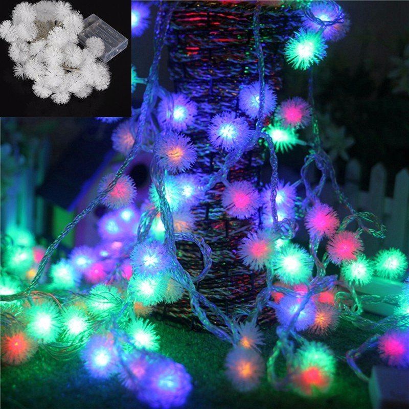 Baterijski Pogon 4m 40led Snježna Pahuljica Bling Fairy String Lights Božićna Zabava Na Otvorenom Home Decor