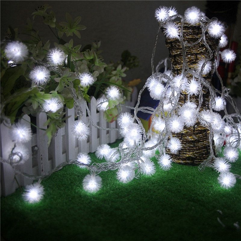 Baterijski Pogon 4m 40led Snježna Pahuljica Bling Fairy String Lights Božićna Zabava Na Otvorenom Home Decor