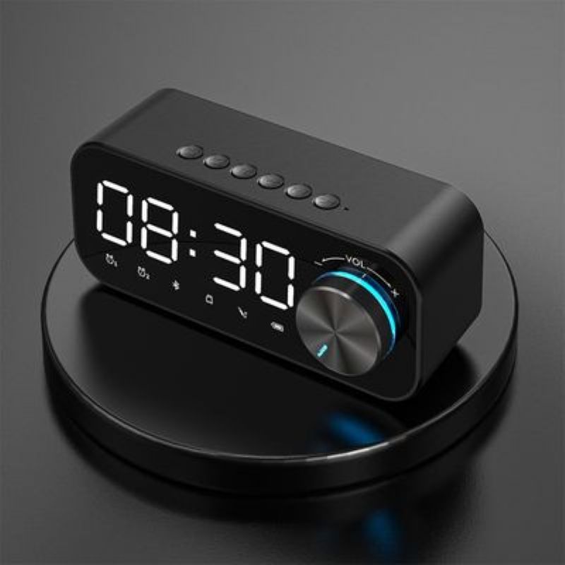 Bluetooth Zvučnik S Jakim Basom Prijenosni Mali Stereo Mini Sat Kućni Budilnik