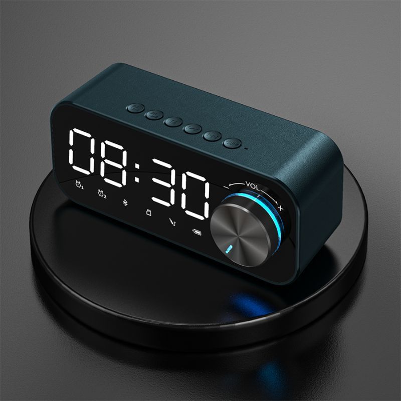 Bluetooth Zvučnik S Jakim Basom Prijenosni Mali Stereo Mini Sat Kućni Budilnik