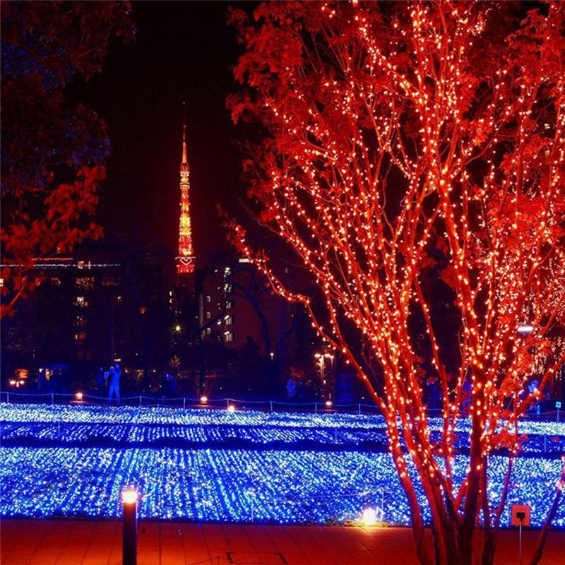 Božićni Daljinski Upravljač S Vilinskim Svjetlom Na Baterije 5m I 50 Led Vodootpornih Bakrenih Žica