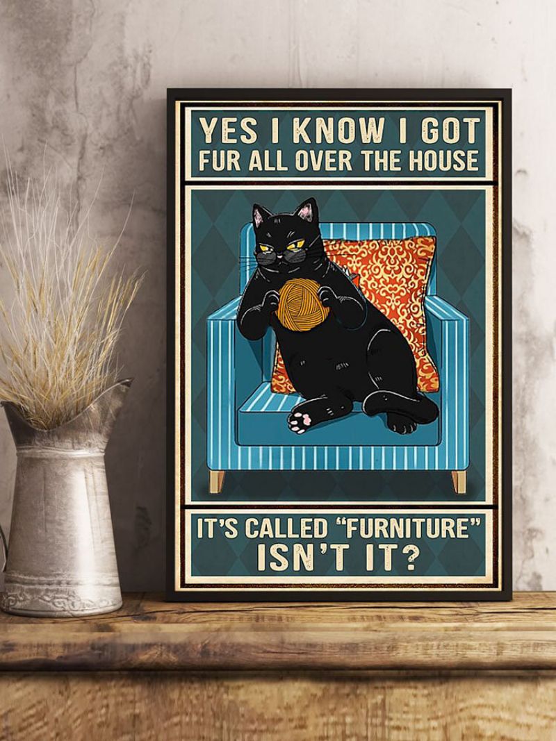 Crna Mačka I Pismo Uzorak Slika Na Platnu Neuramljena Zidna Umjetnička Na Uređenje Doma Za Dnevnu Sobu