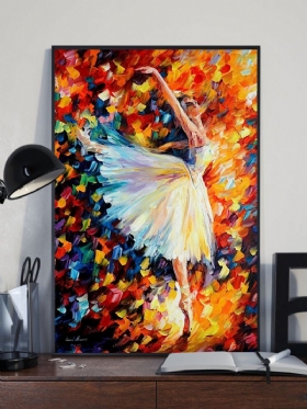 Djevojka Koja Pleše Slika Na Platnu Bez Okvira Zidna Umjetnička Na Uređenje Doma Za Dnevnu Sobu