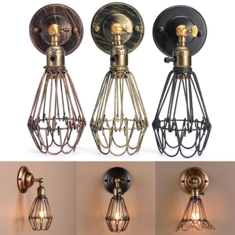 E27 Loft Metal Retro Vintage Rustikalni Svijećnjak Zidna Svjetiljka Edison Lampa Žarulja