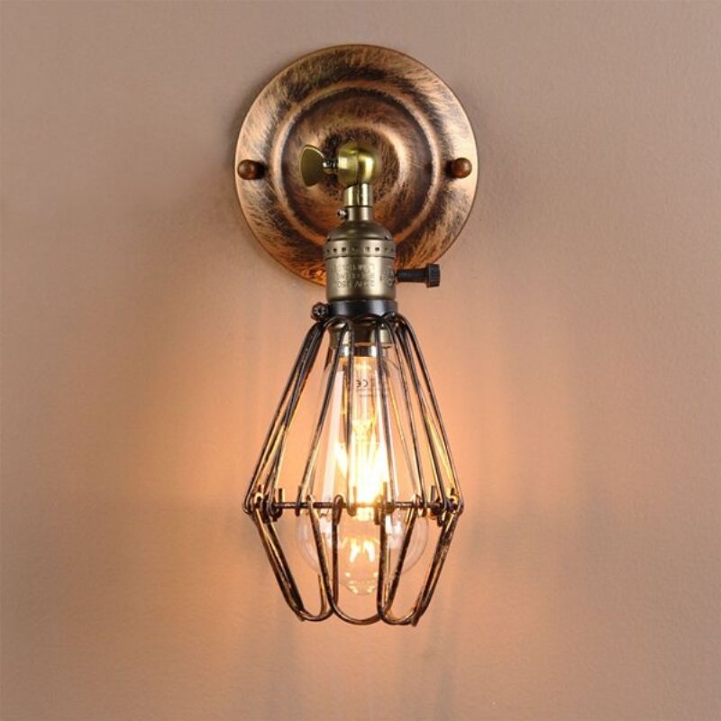 E27 Loft Metal Retro Vintage Rustikalni Svijećnjak Zidna Svjetiljka Edison Lampa Žarulja