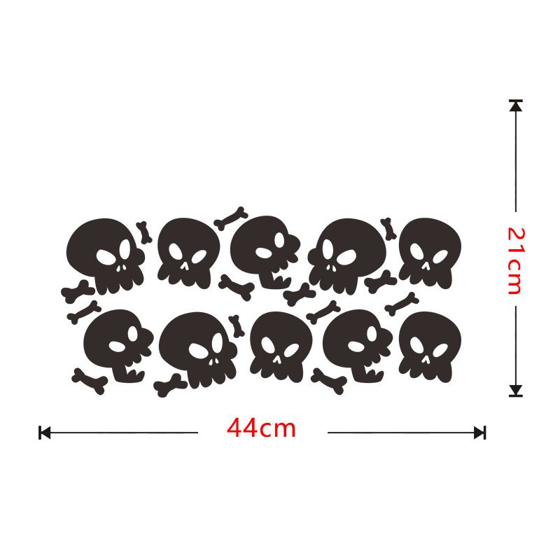 Halloween Scary Skull Grave Wall Sticker Naljepnica Za Dekoraciju Izloga