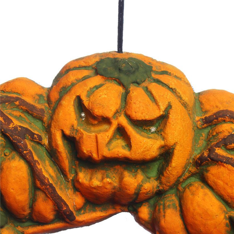 Halloween Spooky Vijenac Vješalica Za Vrata Viseći Rekvizit Home Decor Led Lampa Bundeva
