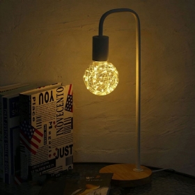 Lampa Od Bakrene Žice Led Dekorativna Rasvjeta Staklena Svjetiljka Vintage Led Svjetla Od