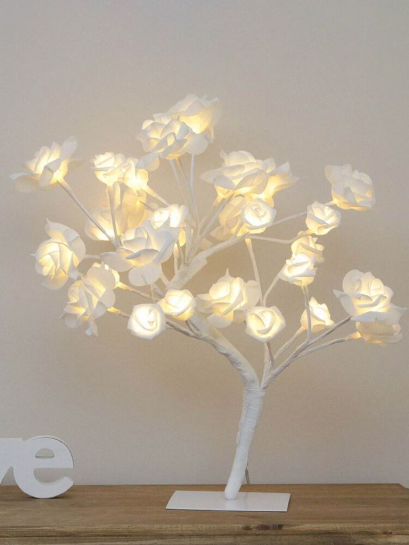 Lampa Za Drvo Trešnjinog Cvijeta Led Stolna Svjetiljka Umjetni Ukrasi Za Zatvorene Prostore Osvijetljeno Stablo Za Spavaću Sobu Ured Za Vjenčanje