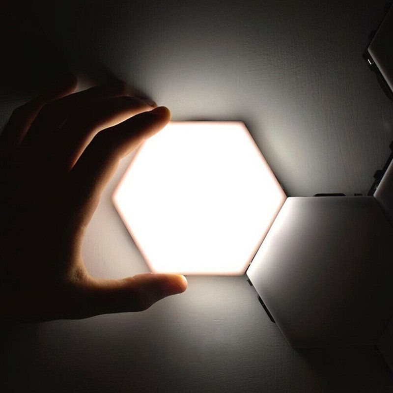 Led Kvantna Šesterokutna Zidna Svjetiljka Modularno Svjetlo Sa Senzorom Na Dodir Dekoracija Dnevne Sobe