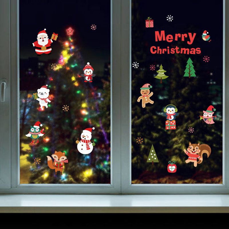 Miico Sk6038 Božićna Naljepnica Novetly Crtane Zidne Naljepnice Za Dječju Sobu Božićni Dio