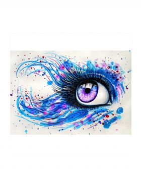 Multicolored Eye Paint By Numbers Kit Umjetnička Slika Na Platnu Uređenje Doma Za Dnevnu Sobu