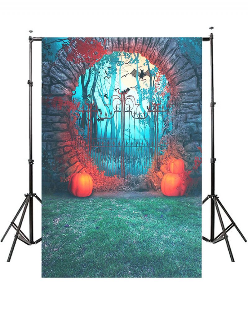 Noć Vještica Pumpkin Bat Studio Platnena Pozadina Za Fotografije Izdržljiva Foto Party Wall Decor